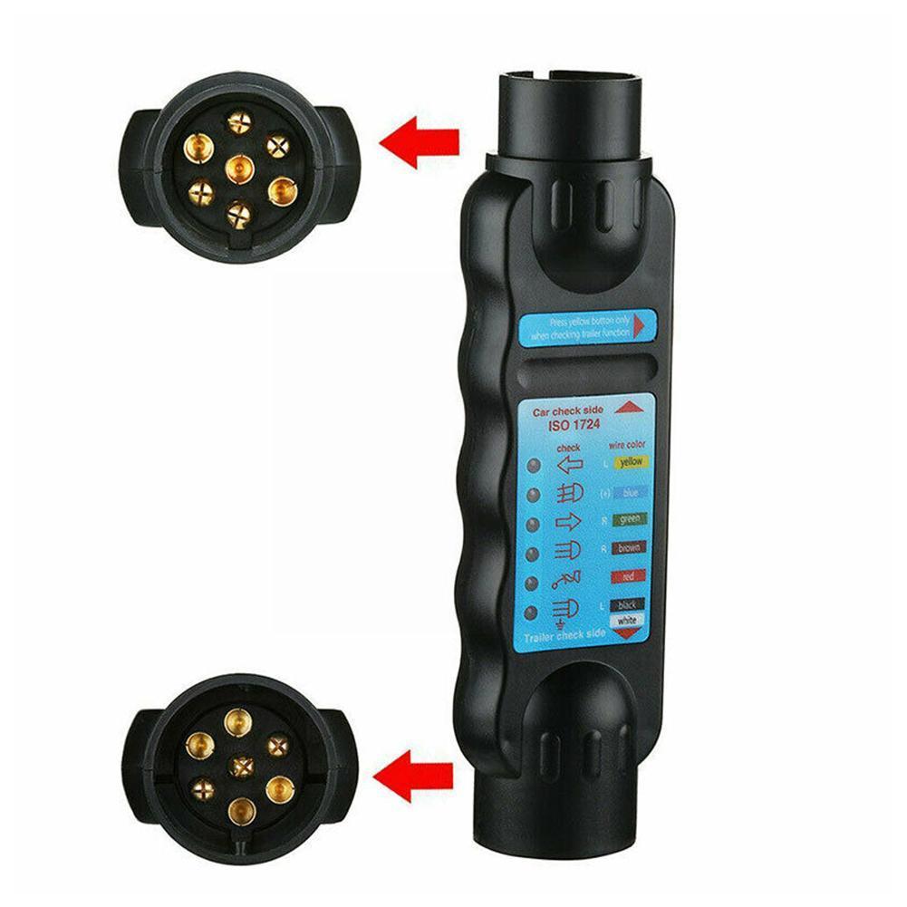 Wiring Circuit Tester Connector Recorder 7 Pin Car Tools Socket Diagnostic Caravan Towing Circuit Light Bar Trailer Tow M5o4