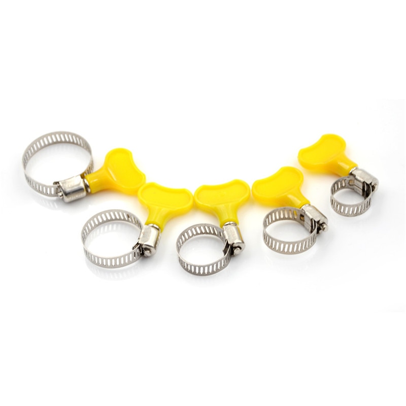 Collier de serrage de tuyau papillon en acier inoxydable 6, , pour Tube en plastique de 6mm O.D ~ 29mm O.D