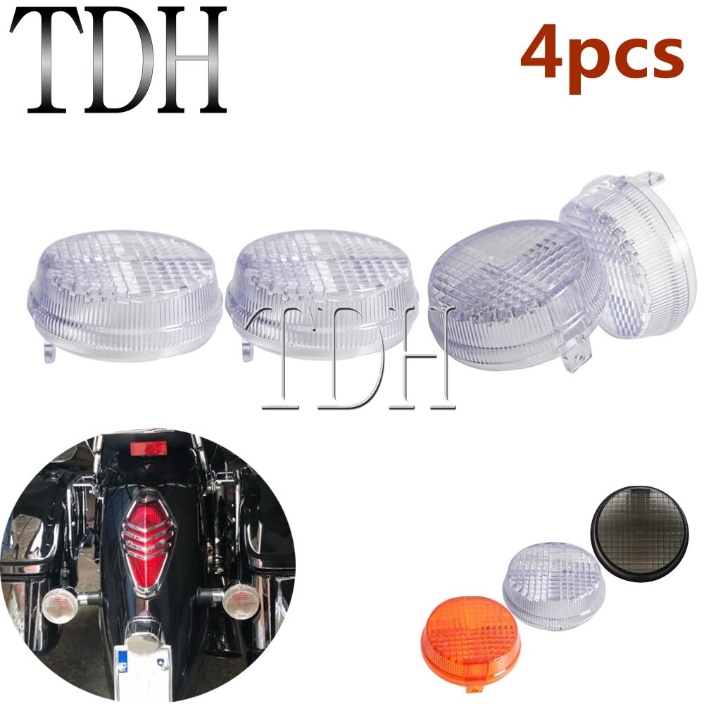 Motorrad Blinker Licht Lampe Lenes Vorne/Hinten Licht Linsen Abdeckung Für Honda VTX Aero 1300 Kawasaki Vulkan 1600 VN1600