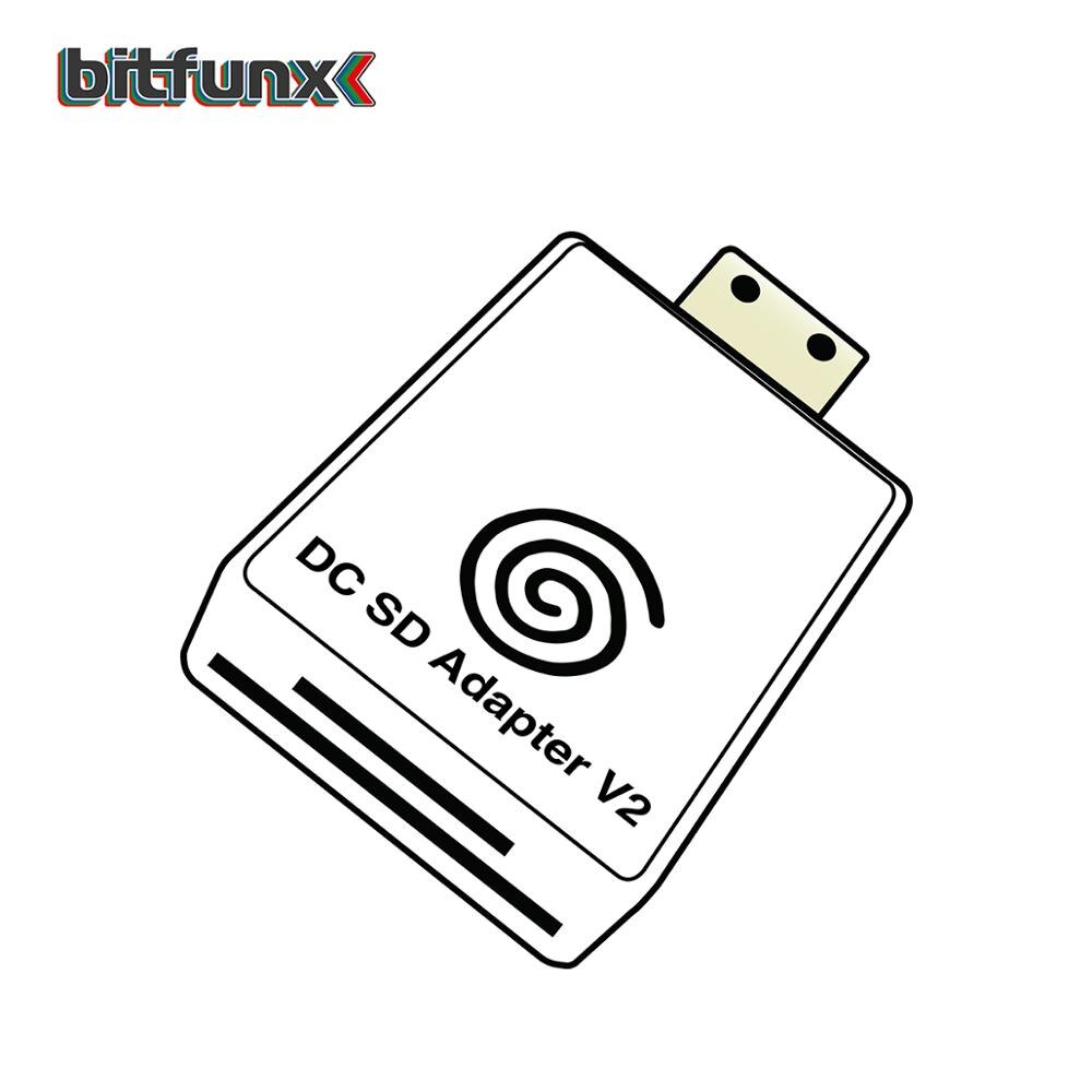 Bitfunx Lector adaptador de tarjeta DC SD TF V2 para SEGA Dreamcast y CD con cargador de arranque DreamShell