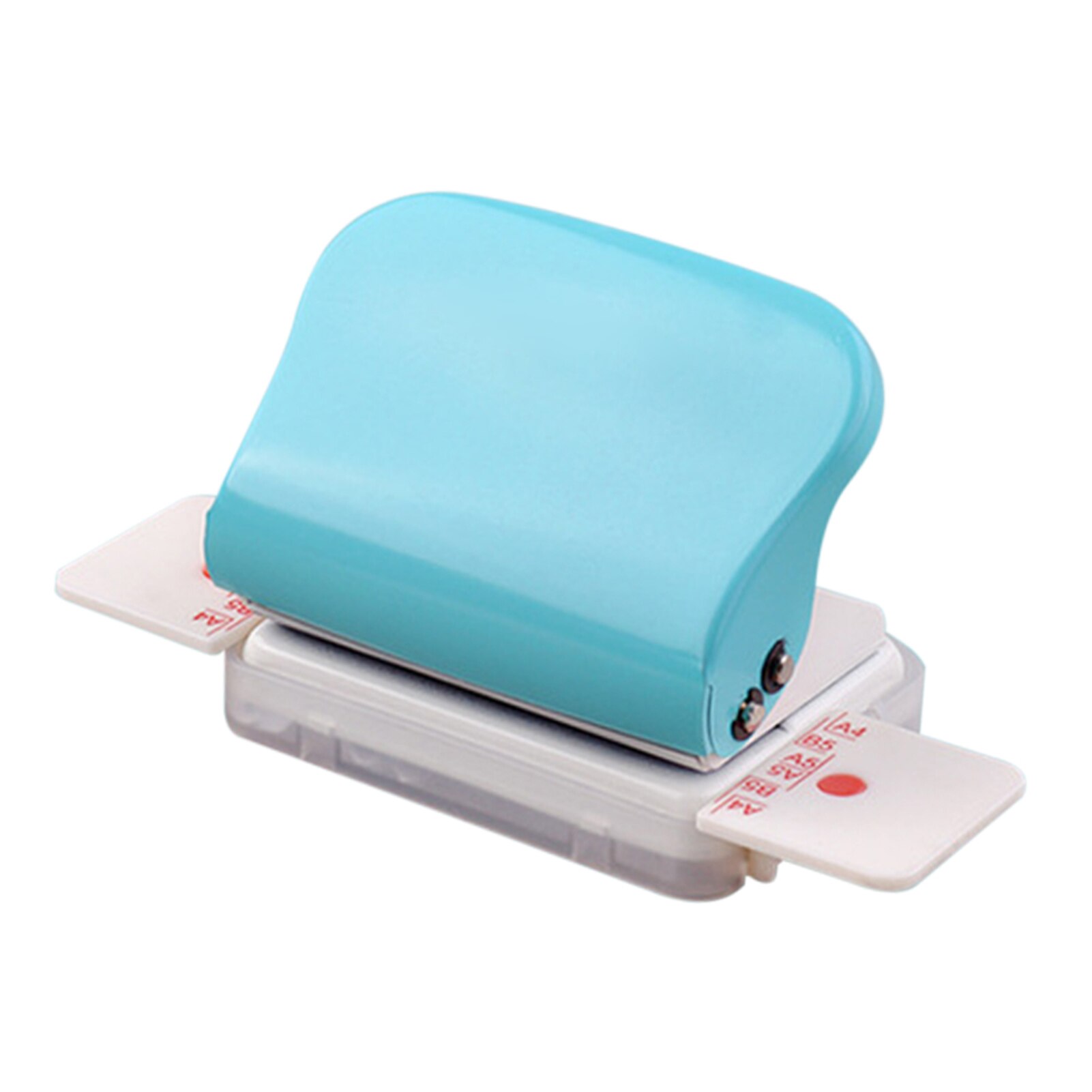 Scrapbook Notebook Home Planner Metal School Handheld 5 Sheet Capacity 6 Hole For A4 A5 B5 DIY Office Portable Paper Puncher: Green