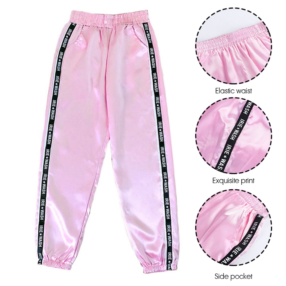 Muyogrt kvinder gym joggingbukser sidestribe elastisk talje blyantbukser kvindelige slanke joggers sportwear træningsdragt plus størrelse xl