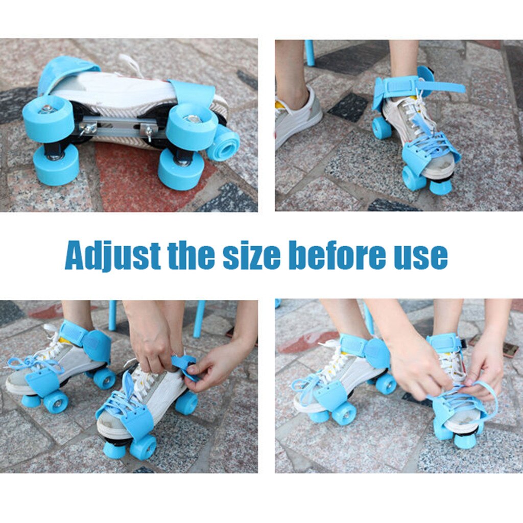 Adjustable Size Children Roller Skates Double Row 4 Wheels Skating Shoes Sliding Slalom Inline Skates Kids Roller Skate Shoes
