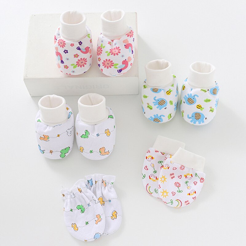 unisex 100% Baumwolle Baby Kappe, Bootie, und Baby Fäustlinge-Baby wesentliche für Neugeborenen-Baby Mädchen Zeug-Baby Junge Zubehör-B