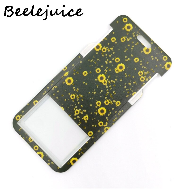 Girasoli fiori titolare della carta donna uomo affari cordino Badge porta carte porta carte studente cordino ID porta carte di credito borse: Card Holder
