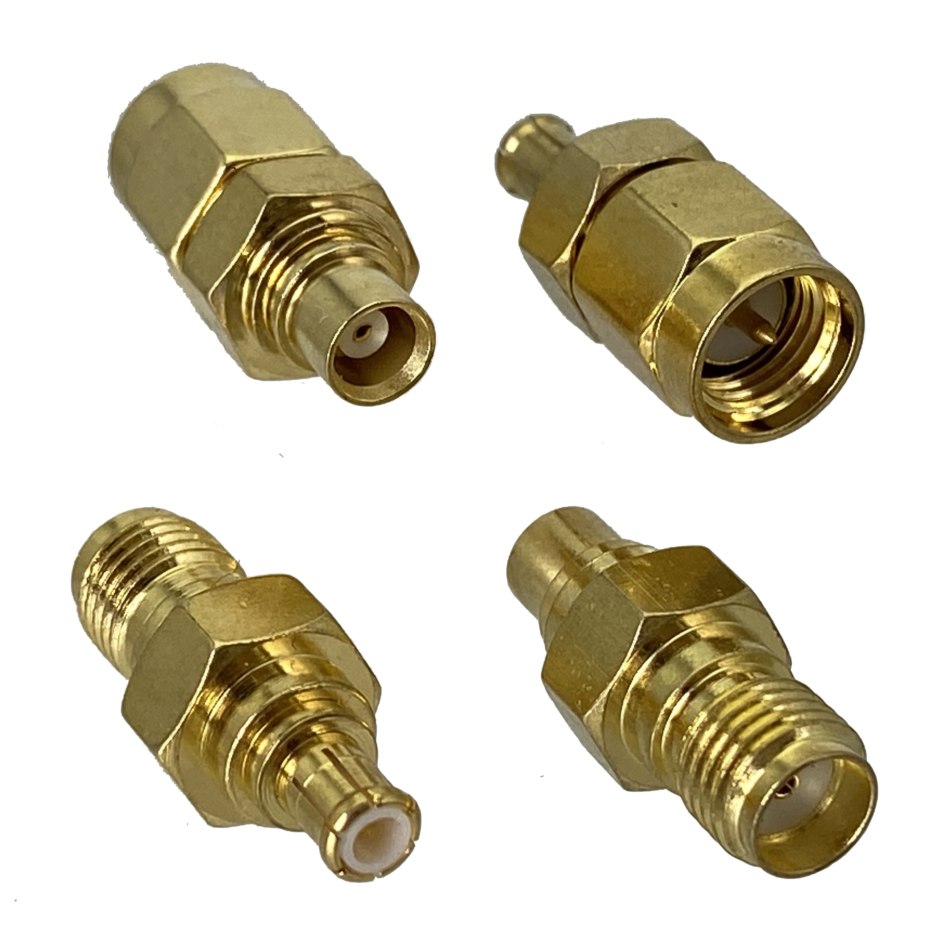 1 Stück Adapter SMA auf MCX Stecker und Buchse RF-Koaxialstecker Kabelklemmen