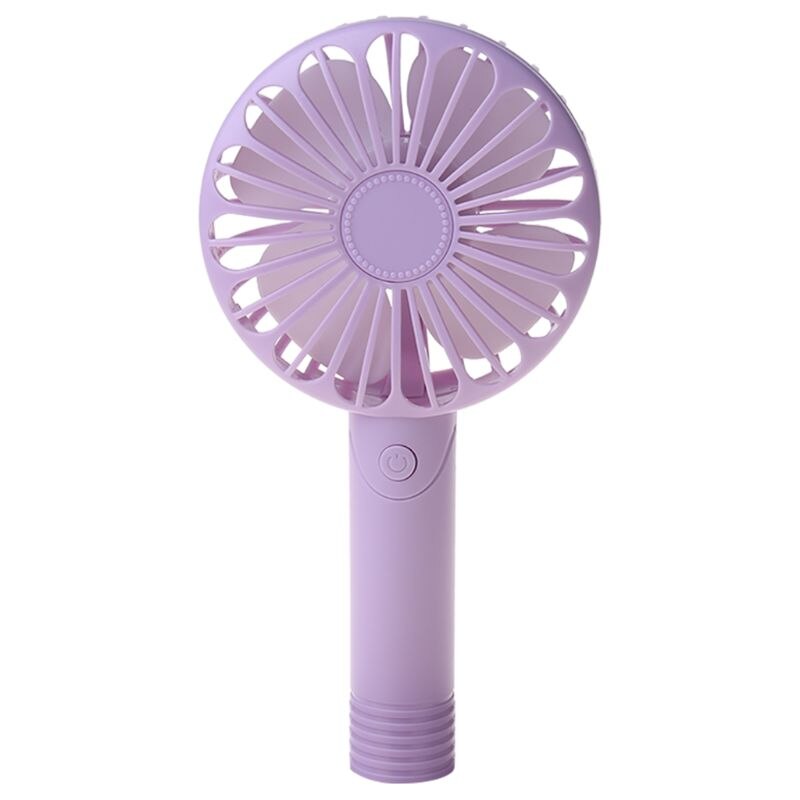 USB or AAA Battery Powered Handheld Desk USB Fan with 3 Speed Cellphone Holder