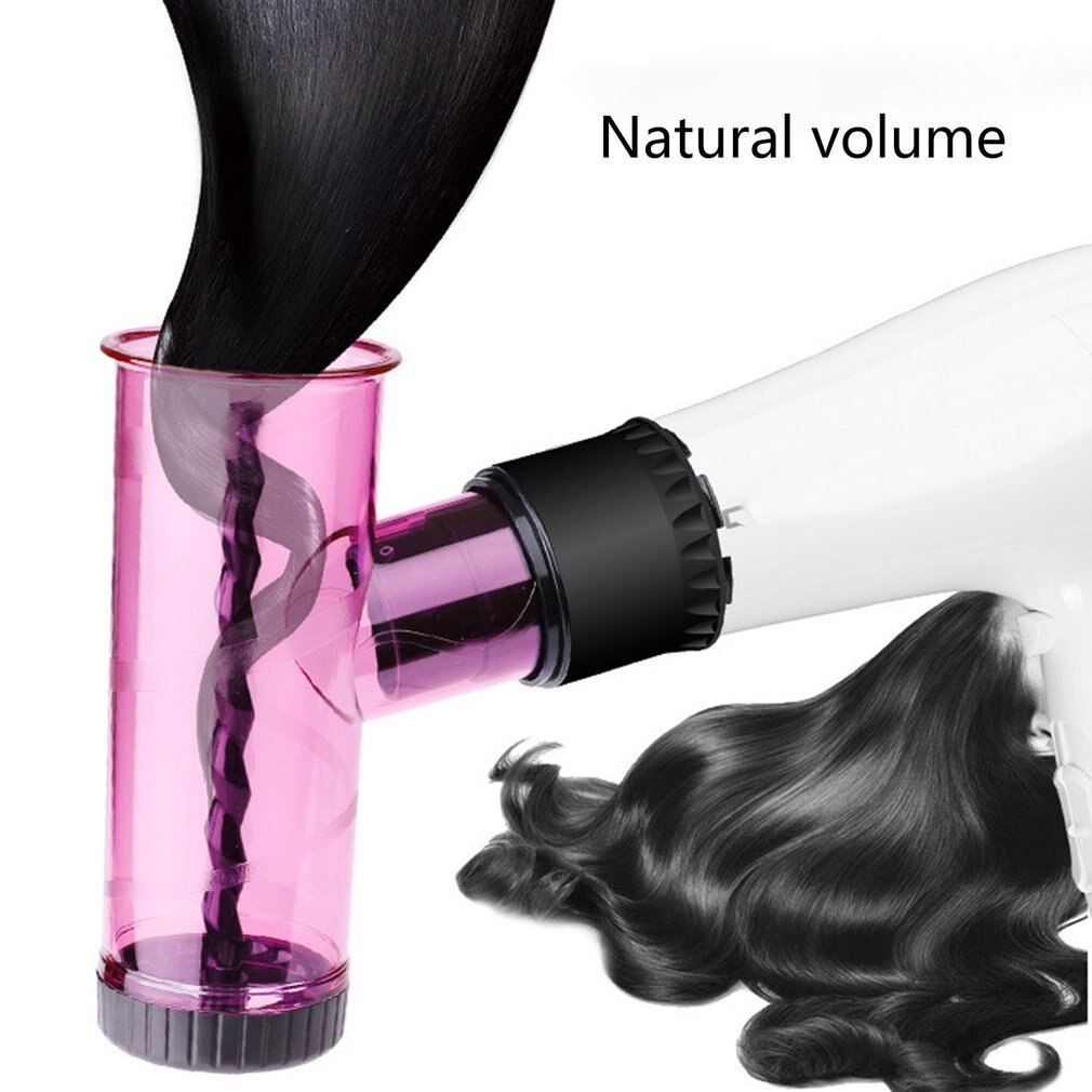 Rodillo de pelo rizado, artefacto de pelo Tornado Hood, secador de pelo, volante grande, rizador con tubo mágico, artefacto, herramientas de rizado