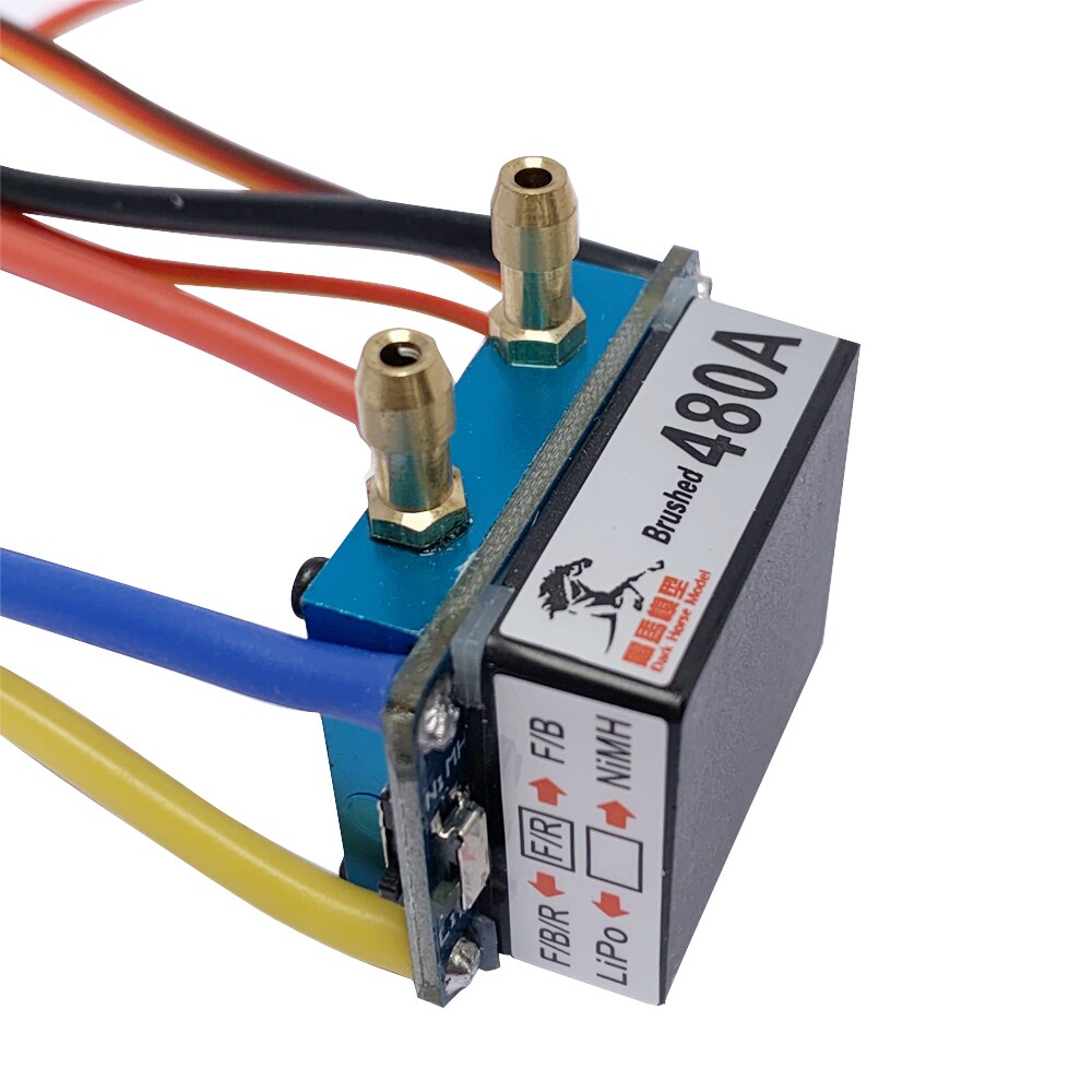 Svviss rc boot 480a esc waterkoeling geborstelde motor snelheidsregelaar dual mode regelaar bandrem voor 1:10 auto aasboten