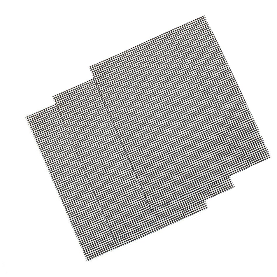 3 pcs BBQ Grill Mesh Mat Non-Stick Cooking Grilling Sheet Liner Fish Vegetable Smoker Grill Mats Barbecue Supplies Tools