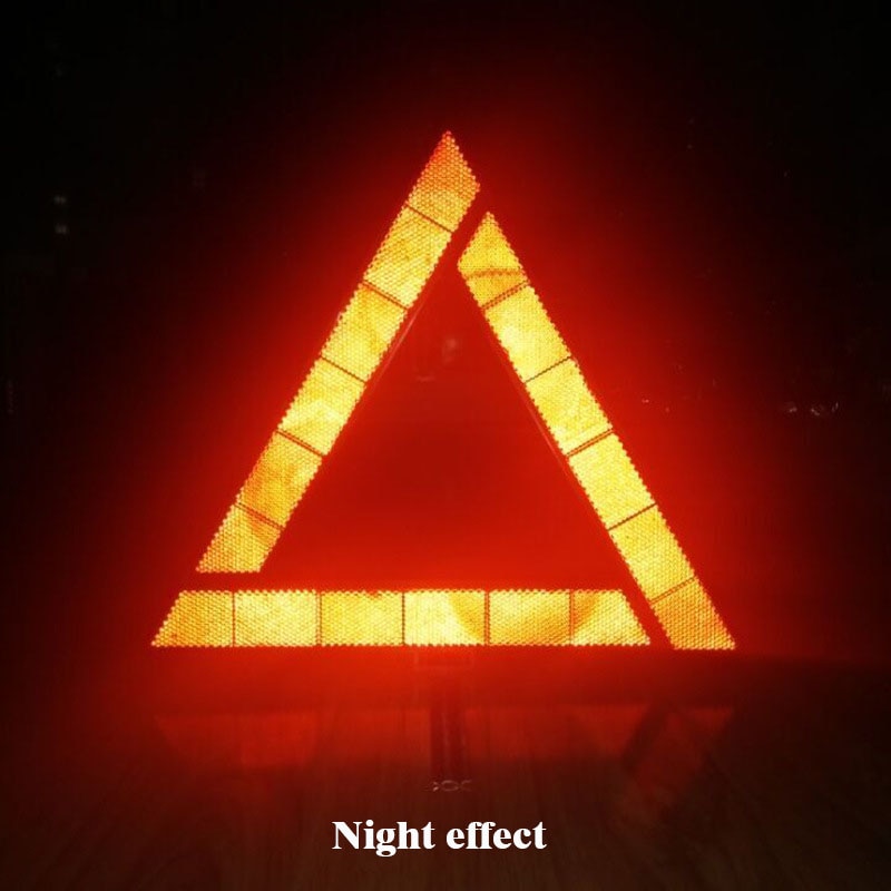 Car Tripod Warning Sign Car Emergency Tool Folded Stop Sign Reflector Auto Breakdown Repair Tripod Emergency Warning Triangle