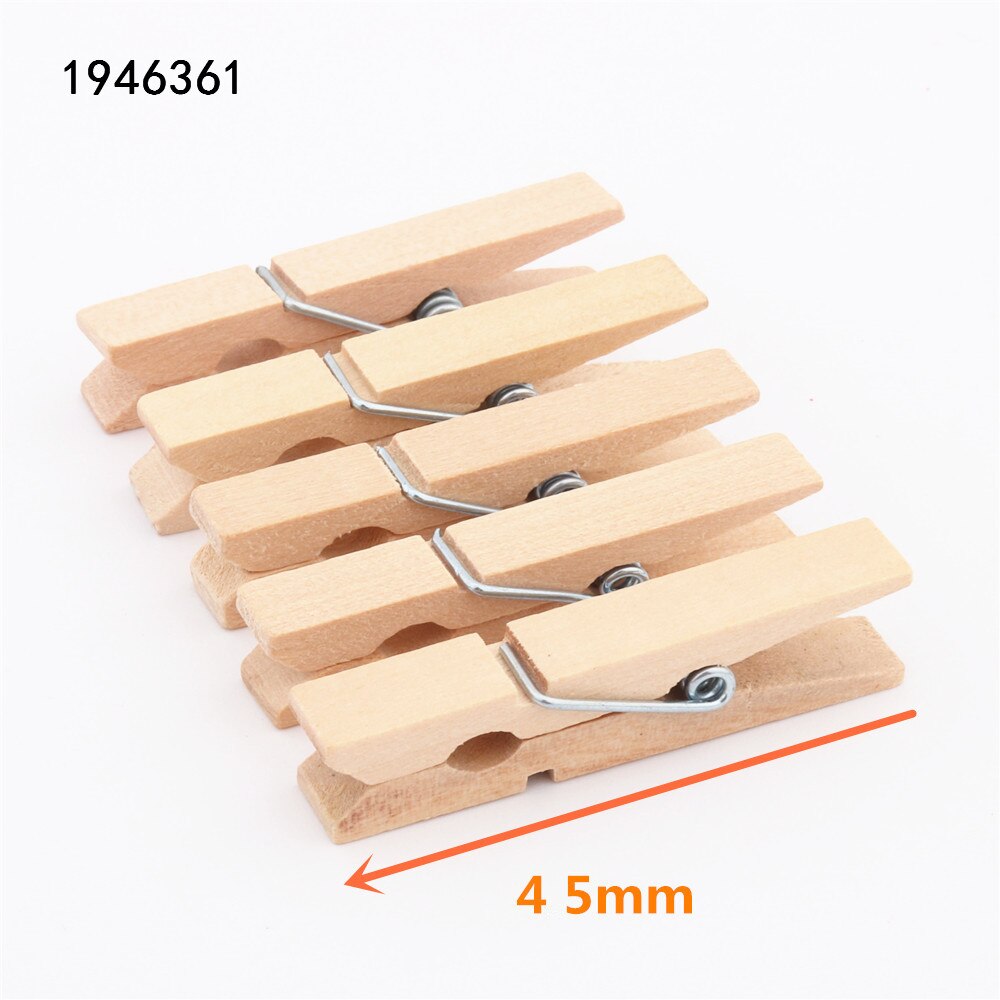 25mm 35mm 45mm 60mm 72mm Protokoll Holz Clips Foto Clips Wäscheklammer Handwerk Dekoration Clips Schule büro Clips: 5Stck 45mm