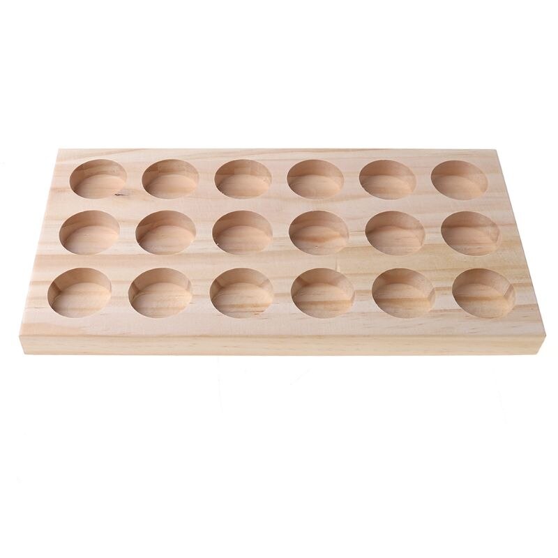 Etherische Olie Rek - 2 Stuks - Etherische Oliën - Bamboe En Hout - Houdt 5 Stuks 15ml - Organiser - Opbergdoos - 21*4.5*5cm - Opgeruimd Bureaublad Etherische Olie Display Organizer Houder Stand