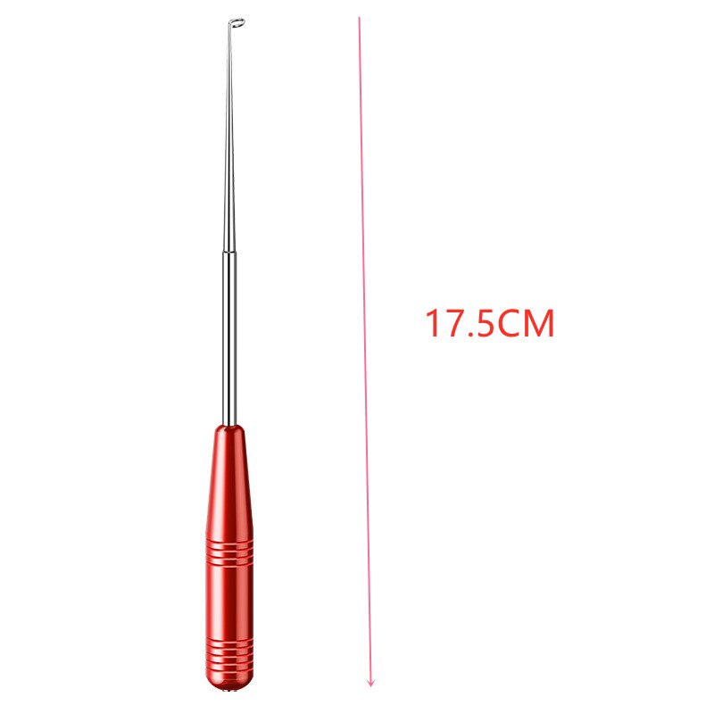 Ultra light Decoupling Device Stainless Steel Quick-Release Hook Fishhook Detacher Remover Safety Extractor Fishing Tackle: Red