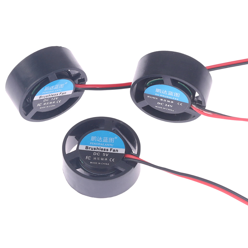 Wysokiej jakości zeszyt mikro wentylator chłodzący 25.5x10mm DC 5V/ 9V 12V 24V okrągły mini robić lampa doprowadziło grzejnik komputerowy nowy