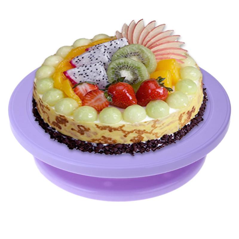 Rotating Cake Stand Craft Turntable Set Platform Cupcake Rotating Plate Revolving Cake Baking Decorating Tools