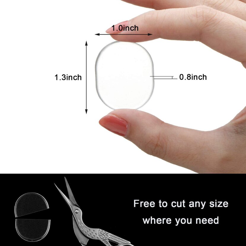 6pcs/set Drum Mute Pads Drum Damper Silicone Pads Drum Mute Shock Absorbing Pad Transparent Percussion Instrument Accessories