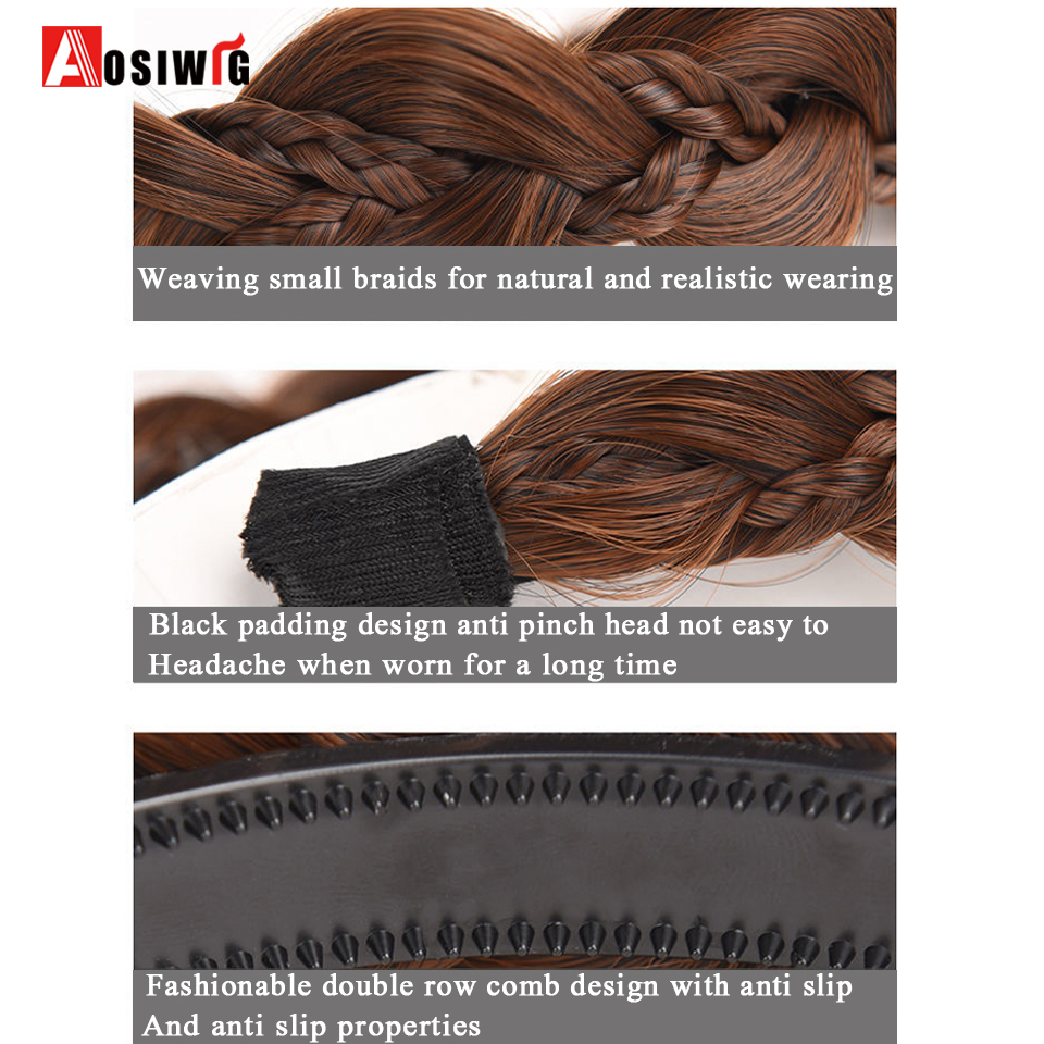 Synthetische Fishbone Geflochtene Stirnband Haar Gürtel Geflochtenes Haarband Böhmischen Stil Frauen Frisur Haarteile Kopfbedeckung Zubehör Bl