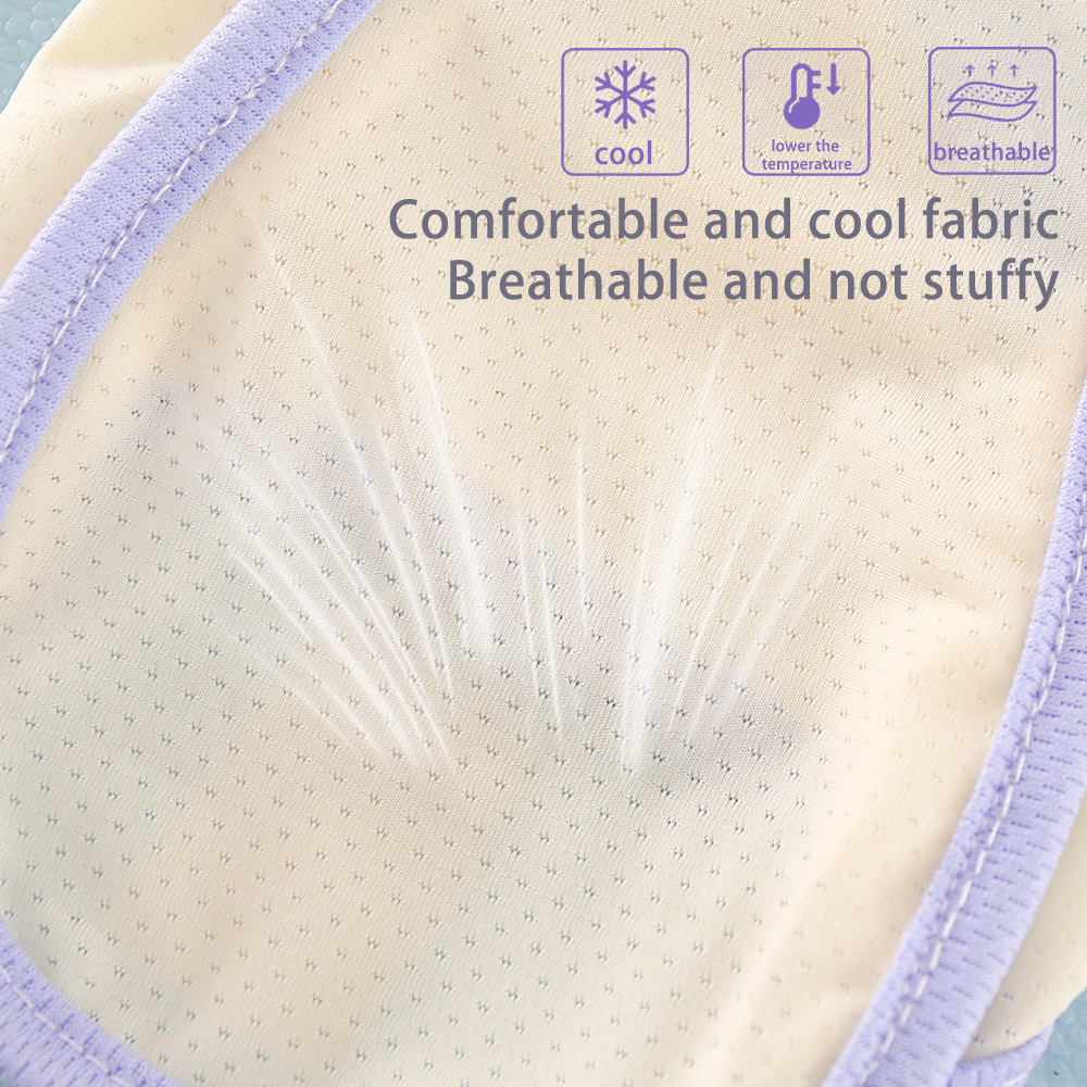 Dog Cool Summer Vest Cool Clothes Breathable Cooling Pet Ice Silk Solid Color Vest Cat and Dog Universal