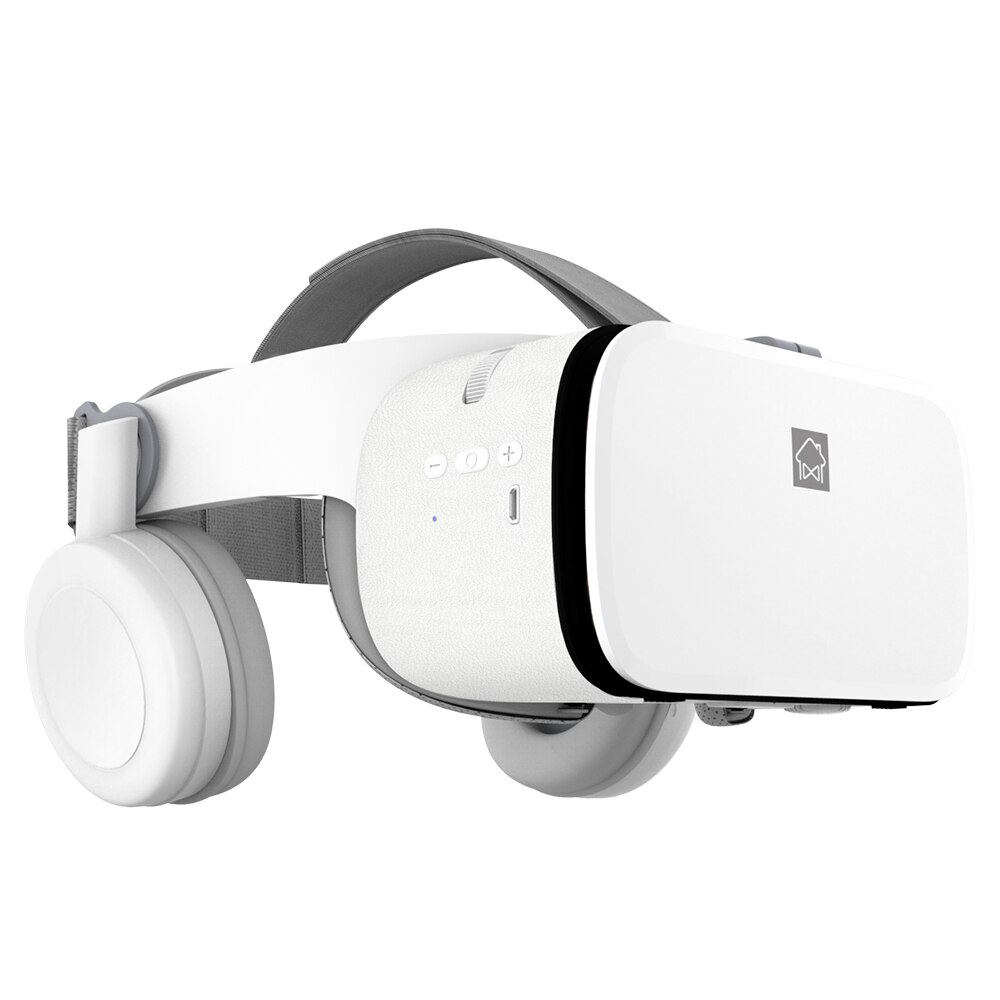 VR gläser Drahtlose Bluetooth VR Headset Virtuelle Realität Spiel liebhaber VR shinecon Brille helme Kasten Für Android IOS Telefon: Braun