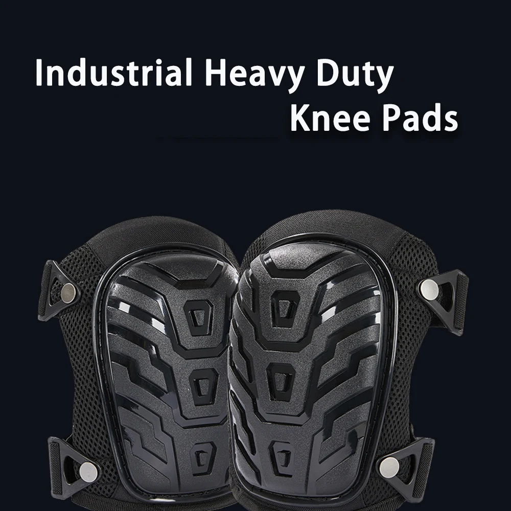 Rodilleras profesionales para el trabajo; Rodilleras de jardinería y construcción con cojín de gel grueso, rodilleras industriales resistentes, 1 par