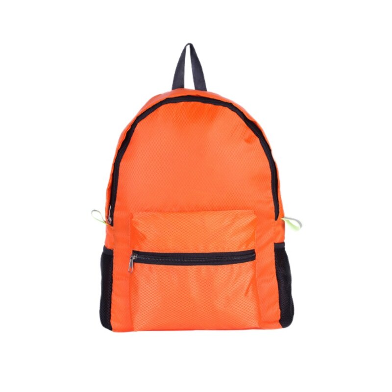 Lightweight Nylon Foldable Backpack Waterproof Backpack Sport Bag Portable Men Women for Travel: Light yellow