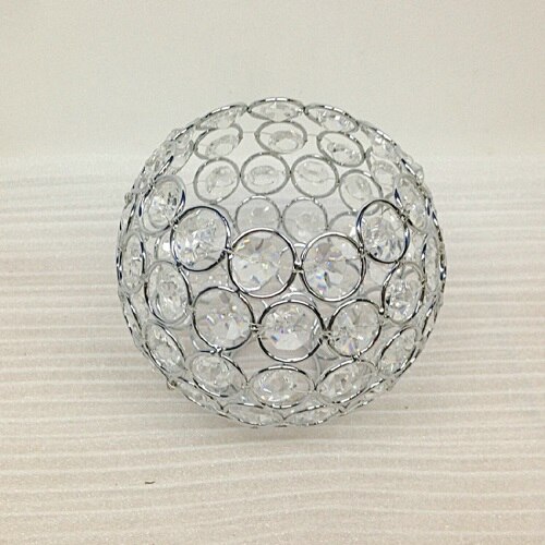 Creative150mm-Pantalla de alambre de metal dorado/plateado con cuentas octogonales de 14mm para lámpara de mesa, lámpara colgante DIY: Silver