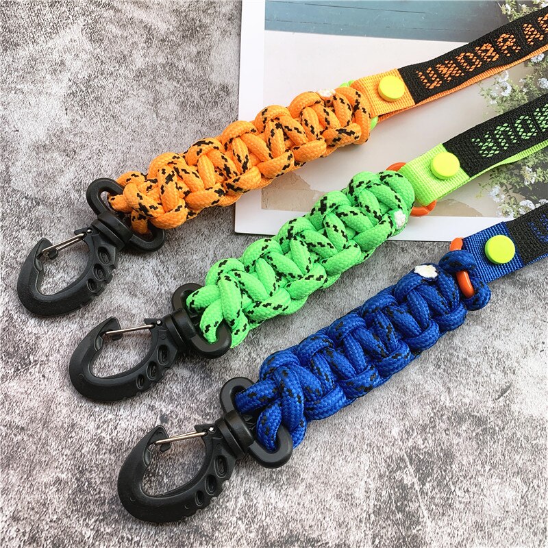 Landyard Mixed Color Phone Chain Nylon Strips Premium Hand Made Lanyard Personality Accessories Bag Strap Trousers Decoration