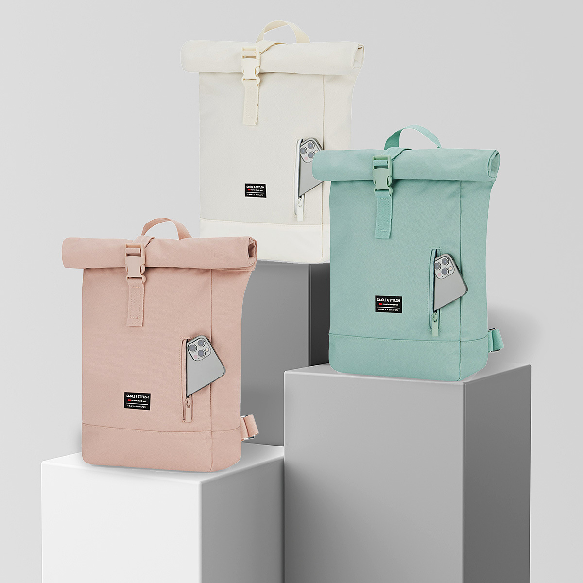 Unisex Backpack School Bag for Colleage, Casual Satchel Bags for Travel College, Sporty Travel Backpack,