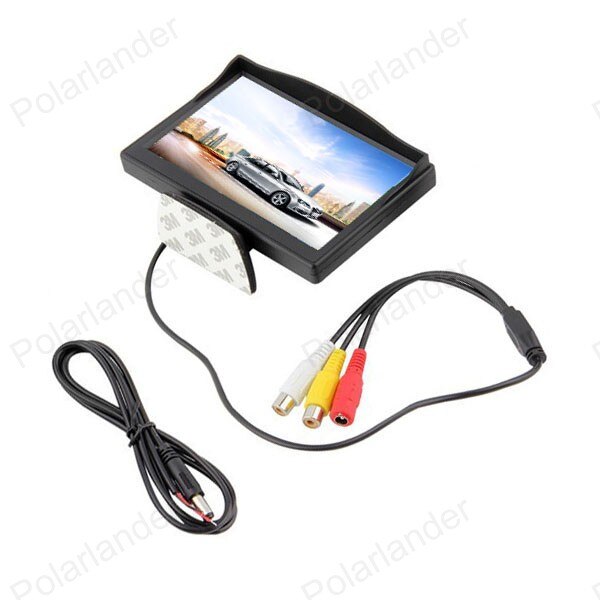 5 Inch 800X480 Tft Digitale Kleur Lcd Display Car Monitor Reverse Achteruitkijkspiegel Security Monitor Voor Parkeerhulp Camera