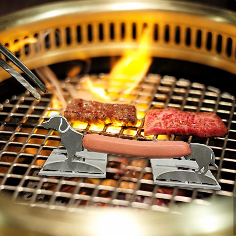 Ferro inovador conveniente rack de cachorro quente para acampamento carrinho de cachorro quente ferro inovador conveniente rack de cachorro quente para acampamento