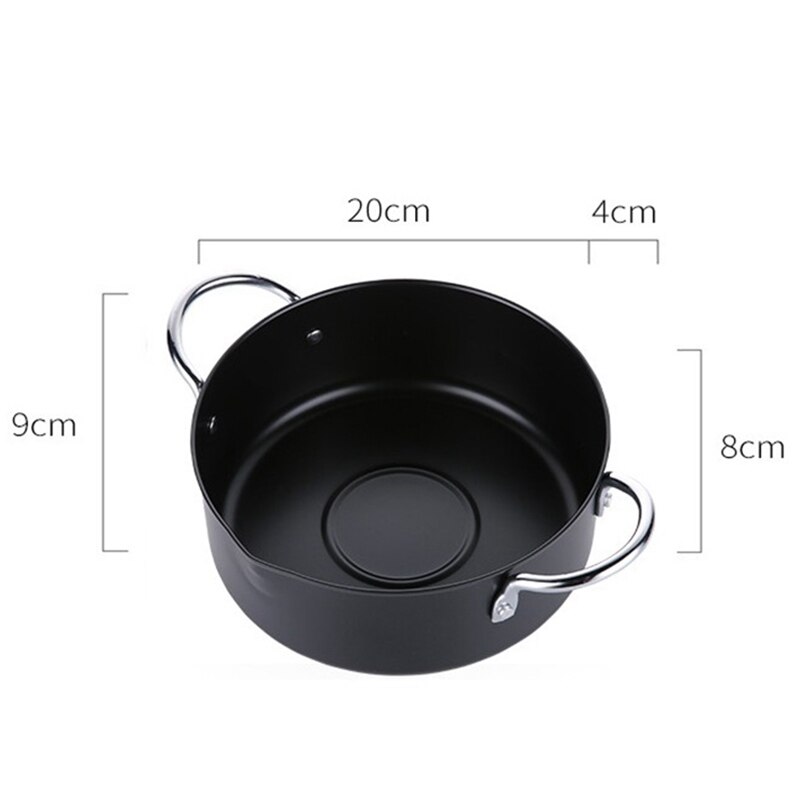 Tempura Frying Pot Japanese Style Deep Fryer Convenient Frying Pots with Oil Filter Rack Multi-Function Fryer Non-Stick Pot Kitc