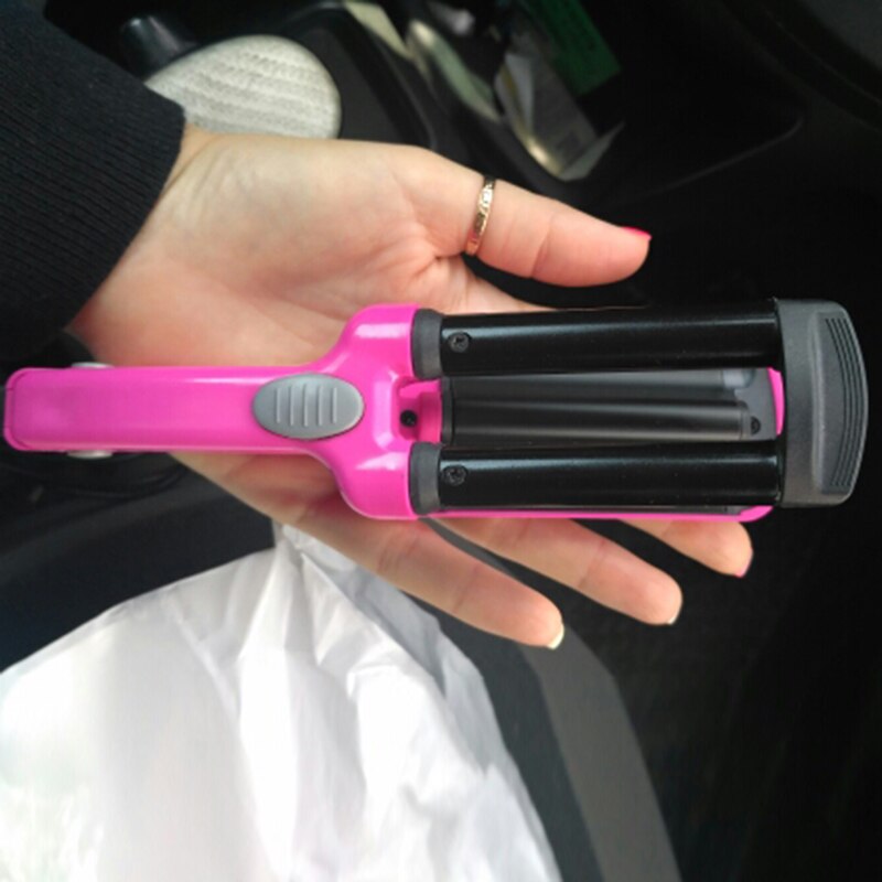 Mini Ceramic Hair Curlers Iron Wave Wand 3 Barrels Iron Iron Flat Ceramic Hair Tools Crimping Pliers Hair Curler Ha