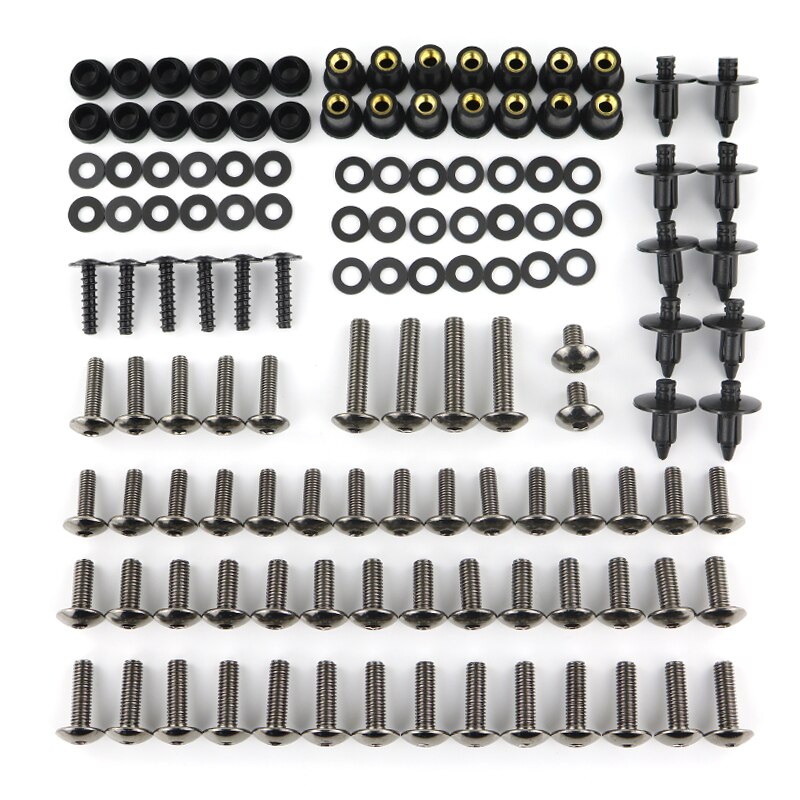 Fit Voor Kawasaki Versys-X 250 300 Versys 650 Versys 1000 Versys1000 Motorfiets Compleet Volledige Kuip Bolt Kit Washer schroeven: VersysX250 17-18Gray