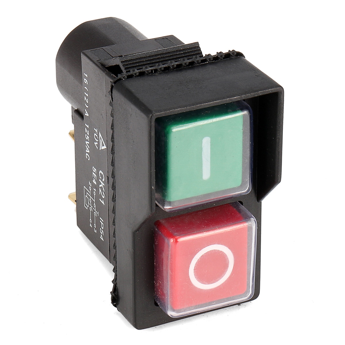 Start Stop No Volt Release Switch Fit Machines Start Stop On Off Volt Release Switch for Workshop Machines KJD17 125V 16A 4Pin