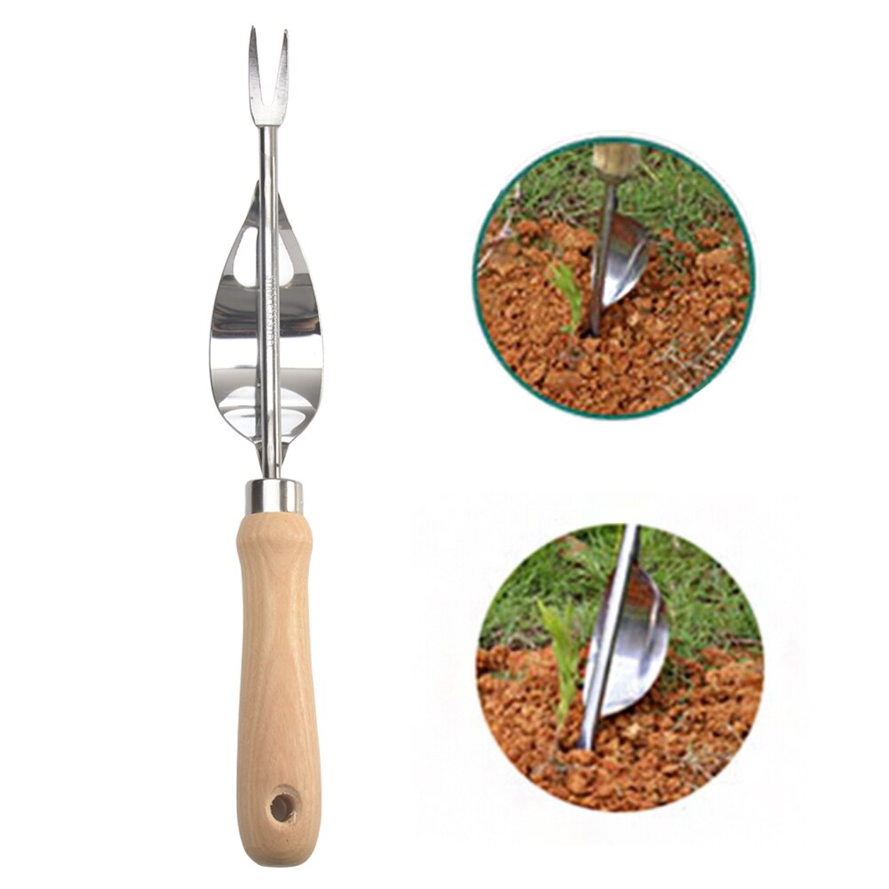 Digging Puller Manual Easy To Use Ergonomic Durable Hand Garden Outdoor Home Stainless Steel Shovel Weeding Tool Weeder Fork