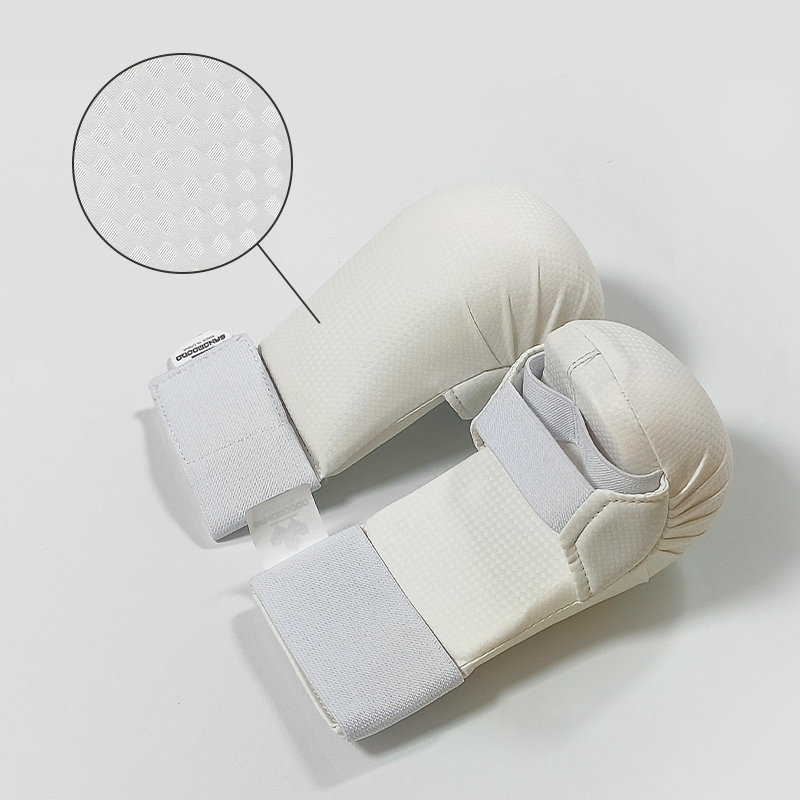 Gants de protection du pouce de karaté, modèle épaissi, protège-mains de karaté , protège-mains MMA, gants de boxe pour adultes et enfants: XL / WHITE