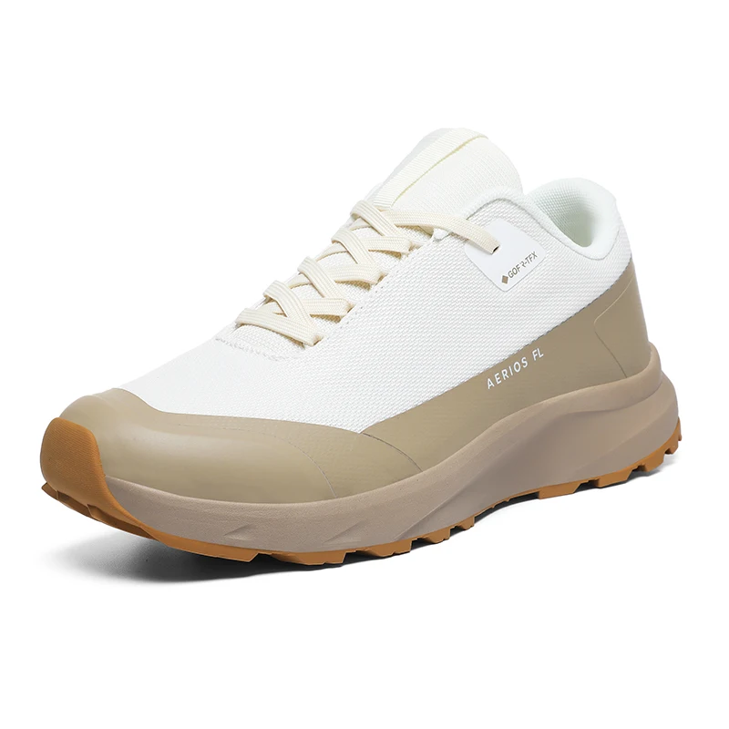 Tursko for menn, flott for utendørssport, høst og vinter, herresko for jogging og turgåing, svart grønn, stor størrelse: Beige / 40