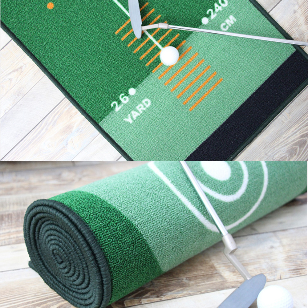 Alfombra de Golf de 50x300cm, estera para entrenamiento en interiores y exteriores, práctica de Golf, almohadilla de calle verde, lavable y antideslizante