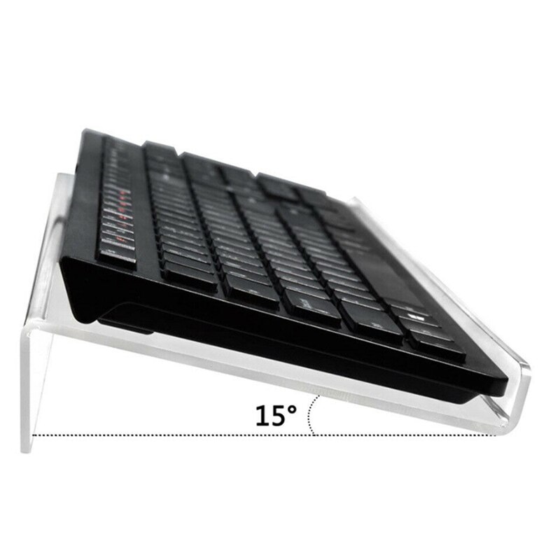 Acrylic Office Keyboard Storage Shelf Home Compute Keyboard Standing Rack Clear Keyboard Showing Holder Keyboard Increase Height
