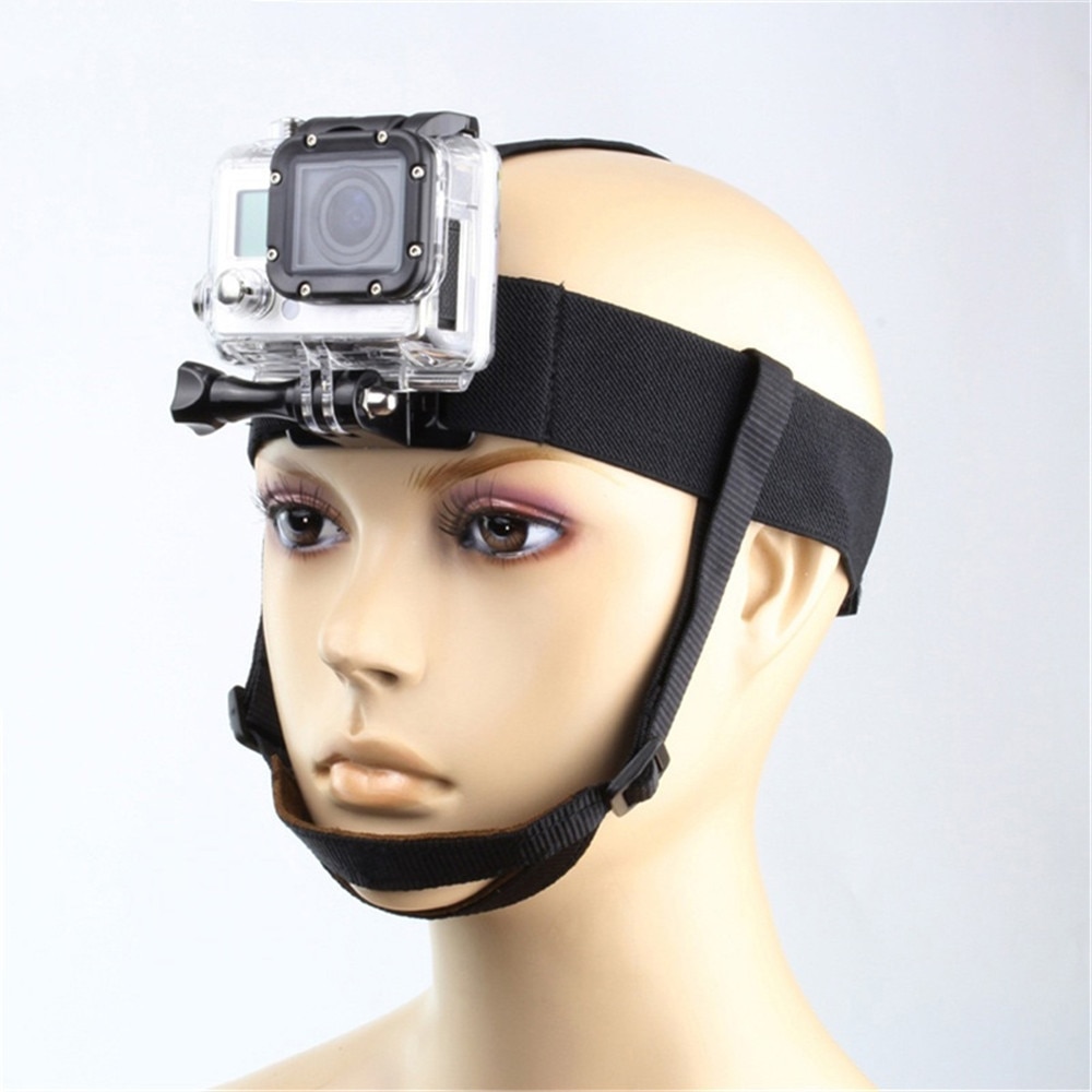 Actie Camera Zwarte Elastische hoofdband mount Sport Camera Harnas Voor Gopro Hero 7/6/5/4 /3/2/1 Xiaoyi 4 K HD