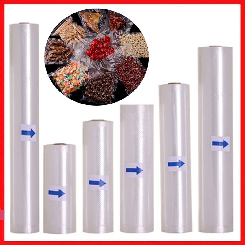Household Food Vacuum Packing Bag Reusable Food Storage Bags Vacuum Bag Food Fresh Long Keeping 12/15/20/25/32cm*500cm 2 Roll