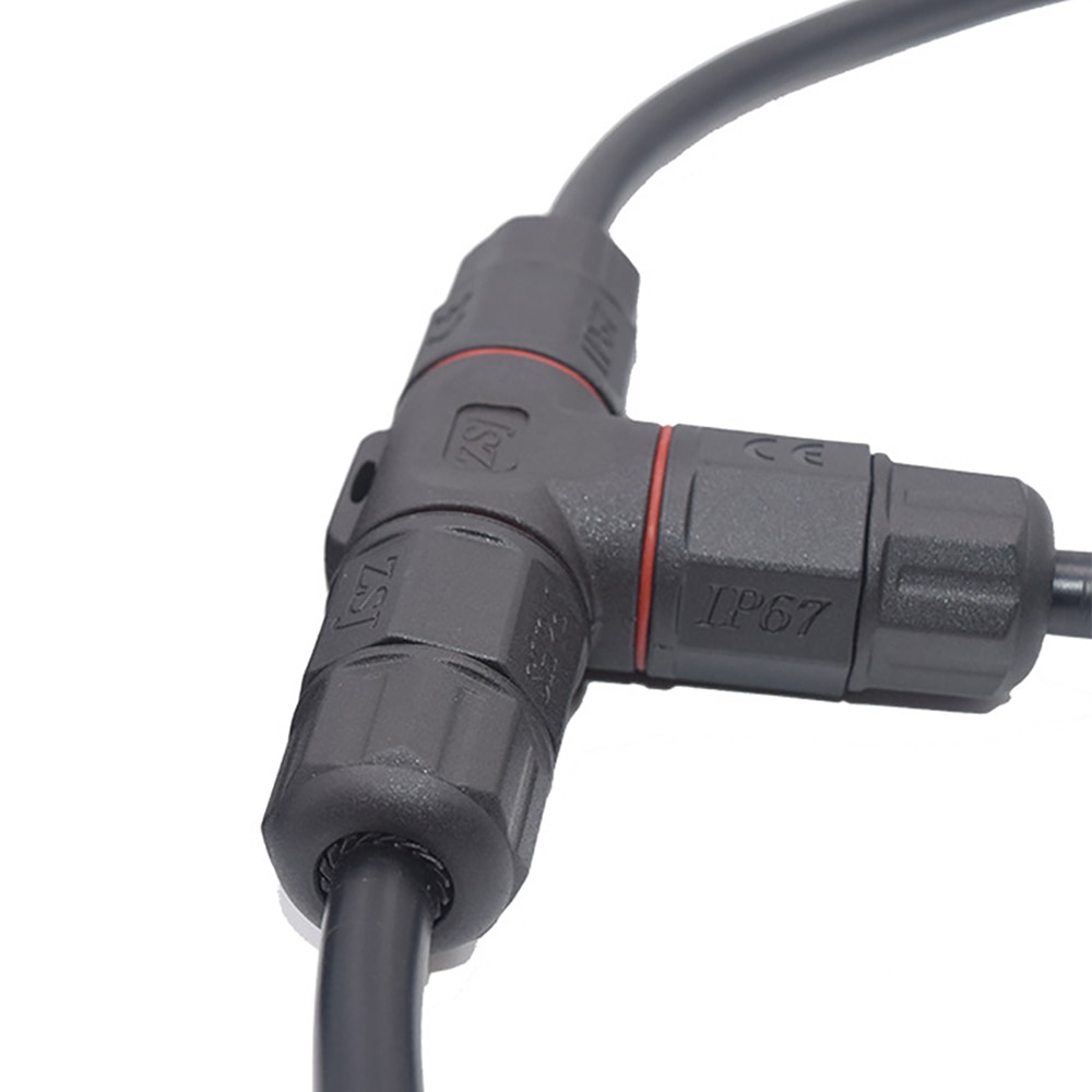 3 Way Junction Straight Joint Box IP68 Waterproof Electrical Junction Box Ageing Resistance Corrosion Protection