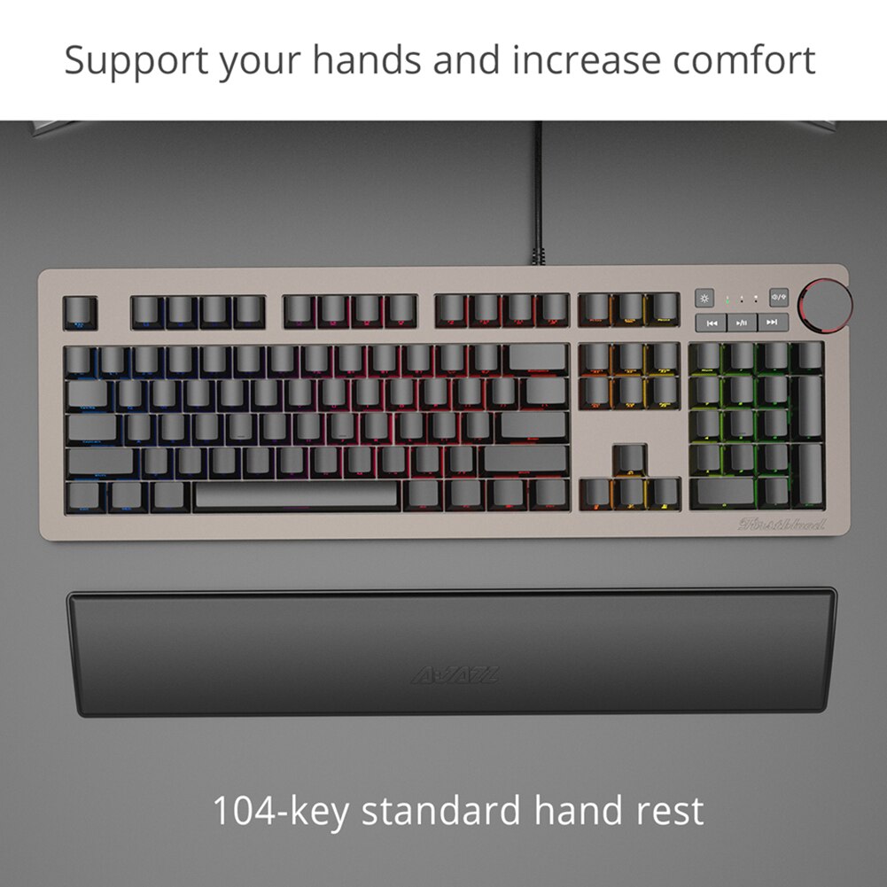 104/87/61 Keys Standard Keyboard Support Wrist Rest Pad Leather Keyboard Hand Rest Ergonomic Mouse Pad