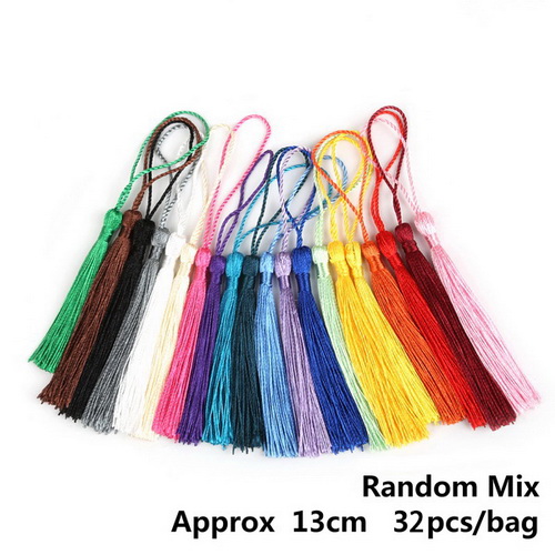 Vorhang Quasten Polyester Quasten 13cm seide quasten Dekorative quasten DIY für handwerk Vorhang Schmuck Volant Zubehör
