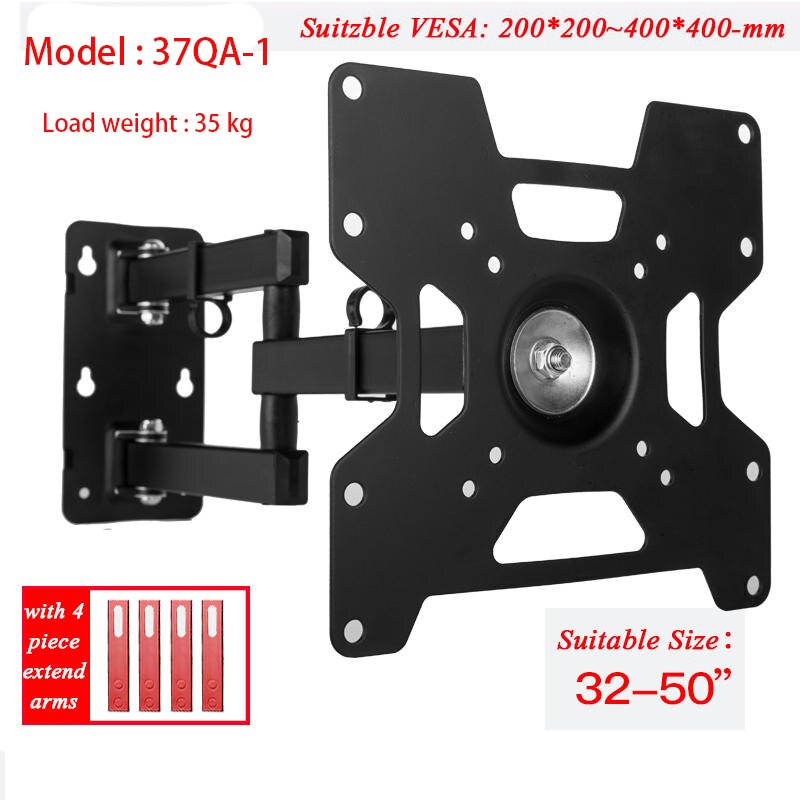 LVDIBAO TV Wall Mount LCD Monitor Extension Arm for size 32-43 inches load weight 35kg LED TV Flat Screen Bracket: 37QA-1