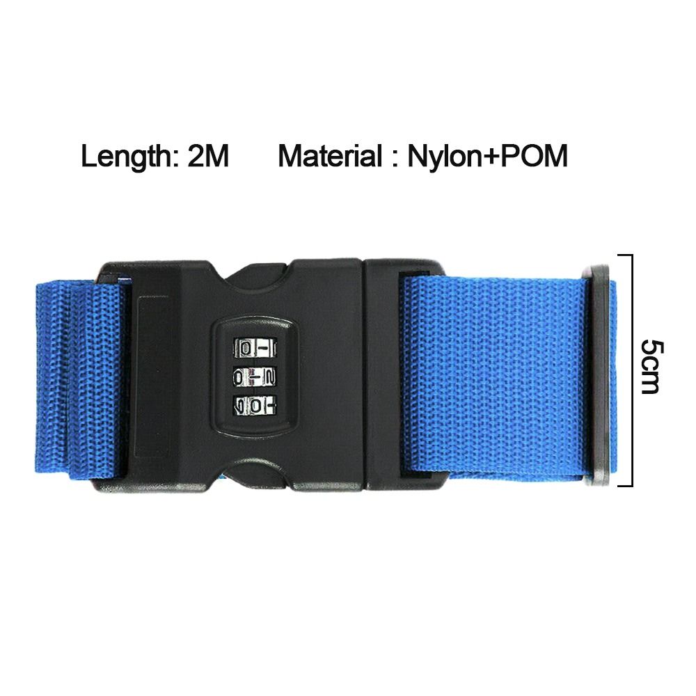 Adjustable Suitcase Belt Strong Extra Safety Travel Luggage Elastic Straps Tie Belt Carry On Straps Baggage Accessories