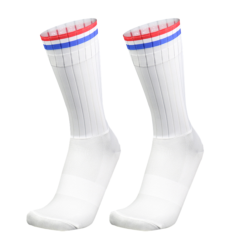 Summer Aero Bike Team Cycling Socks Silica Gel Non-slip Breathable Pro Racing Sports Socks Men Women Calcetines: Brown