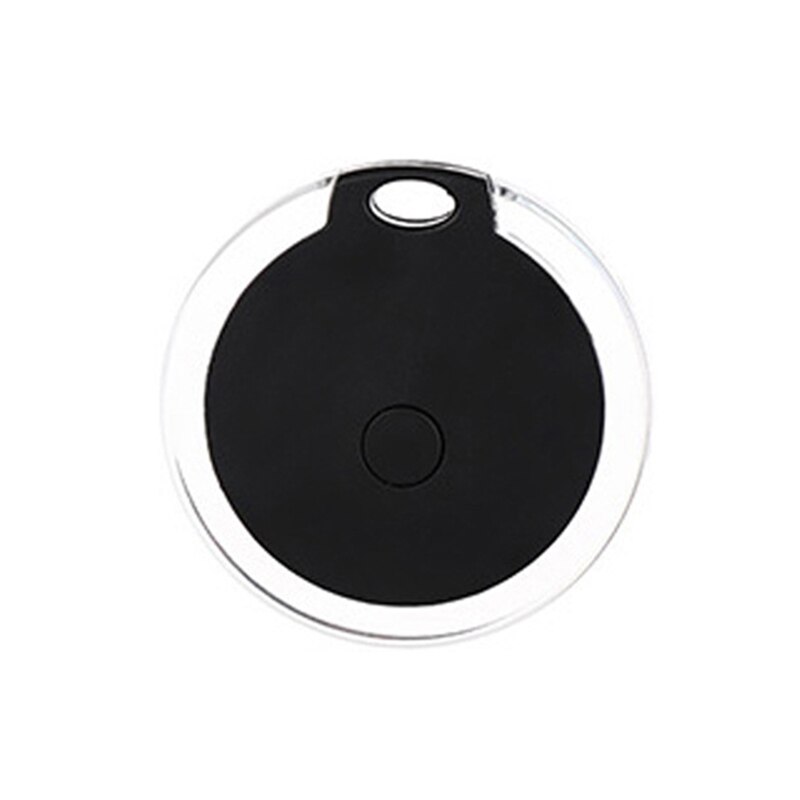 Bluetooth Tracking Locator BT 4.0 Small Portable Intelligent Anti-Lost Device Round Waterproof Alarm Anti-Lost Alarm DJA88: black