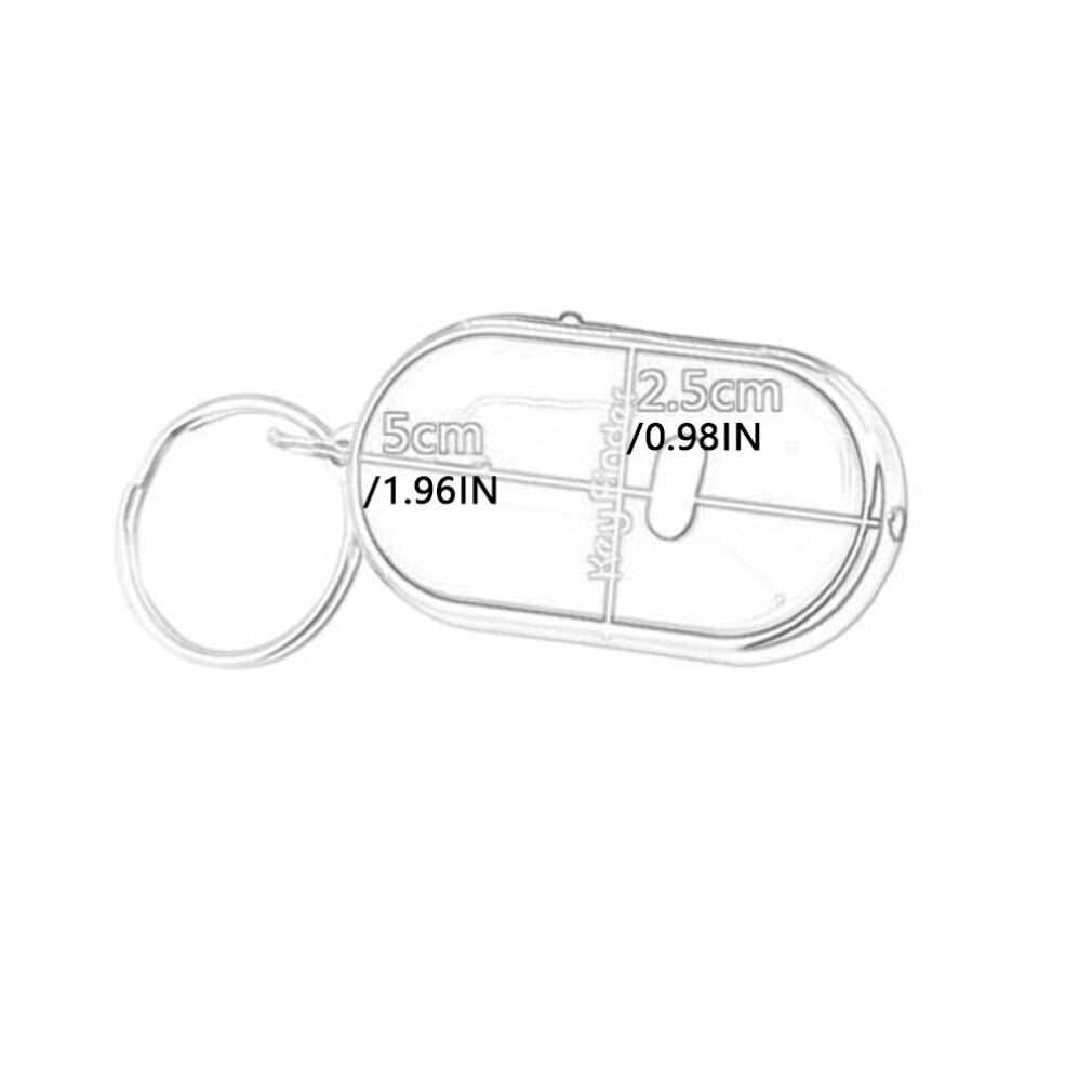 Mini llavero LED localizador de llaves por silbido sonido parpadeante pitido remoto Lost Keyfinder llavero Tracker para niños billetera